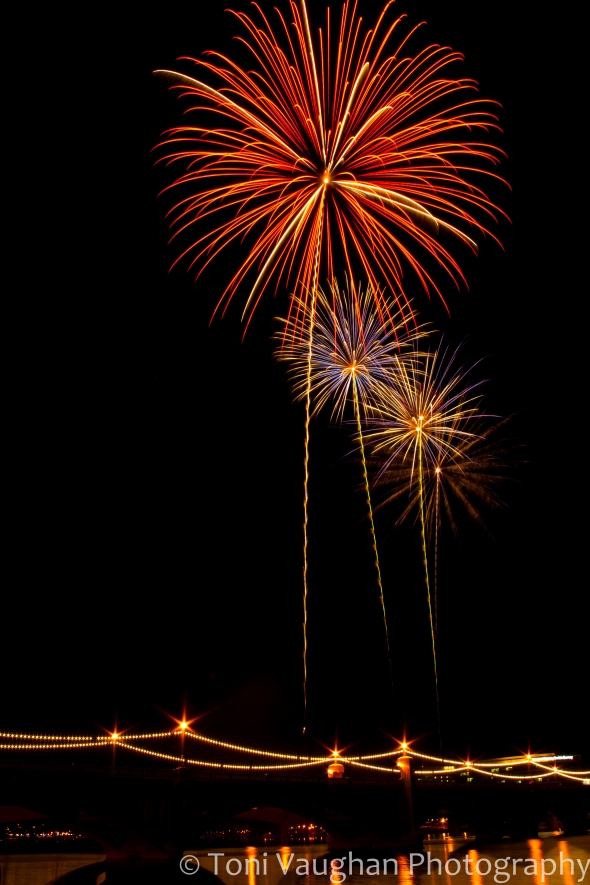 Fireworks at Tempe Town Lake